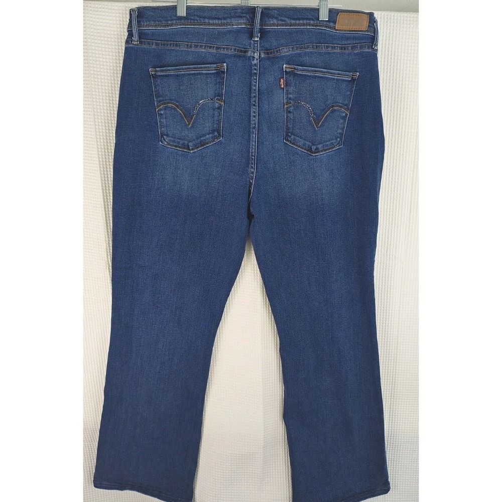 Levi's 512 Perfectly Slimming Bootcut Jeans Women's 18 Dark Wash Stretch Denim - Picture 3 of 16